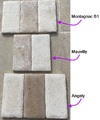 Comparaison d'échantillons en pierres naturelles